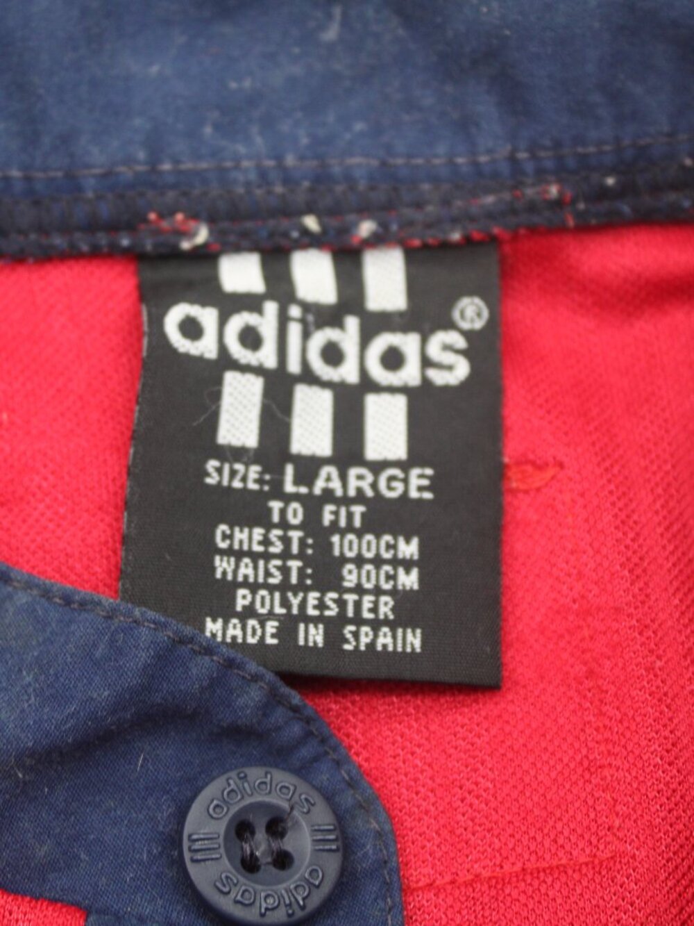 Team Spain Soccer Jersey - 1996 Home Jersey by Adidas - Men's Large - Picture 10 of 10